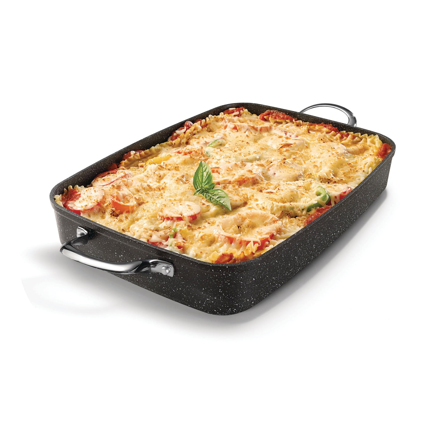 THE ROCK by Starfrit 3 Piece Cookware Set with Riveted Cast Stainless Steel Handle
