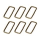 thumbnail image 1 of 100pcs Metal Buckle Ring Zinc Alloy Strap Keeper for Shoes Belts Bags Strap (Bronze), 1 of 3