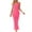 Pink-07, variant on STETMN Women's Split Thigh Twist Backless Spaghetti Strap Sleeveless Bodycon Maxi Dresses