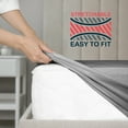 Lux Decor Collection Twin XL Deep Pocket UltraSoft Elastic Size Fitted Bed Sheet Gray