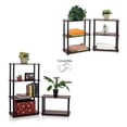 thumbnail image 3 of Pemberly Row Turn-N-Tube 3-Tier Shelf Display Rack in Dark Cherry Set of 2, 3 of 3