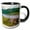 Black/White, variant on Austria, Durnstein, Wachau Valley, Danube River - Eu03 Mgl0044 - Miva Stock, 11oz Magic Transforming Mug