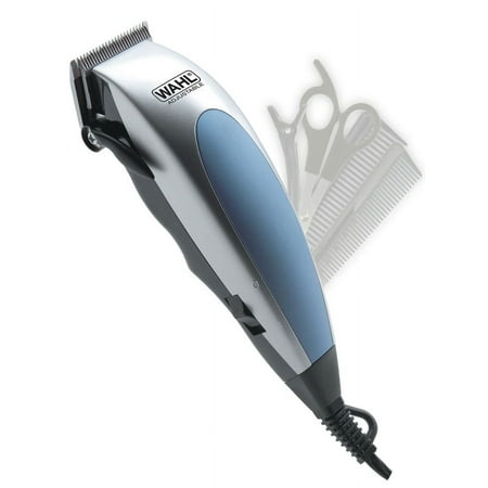 Wahl 22-Piece Complete Hair Clippers Haircutting Kit with Self-Sharpening Steel Blades and 10 Attachment Combs, Scissors, Multiple Styling Combs and Hard & Soft Case Included