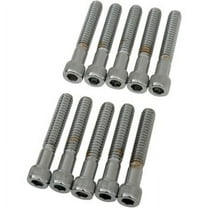 Drag Specialties DS-190586 #10 Fine and Coarse-Thread Knurled Socket-Head Bolts - 10-24 x 3/8in.