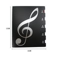 thumbnail image 3 of Carpeta de edición de música multifuncional con páginas internas a color. La edición de música de piano puede modificar 20 páginas de edición de música de prueba, 3 of 5