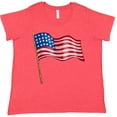 thumbnail image 3 of Inktastic American Flag Design Women's Plus Size T-Shirt, 3 of 5