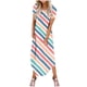 thumbnail image 1 of Vestidos de Verano de Mujer Casual Cuello Redondo Bolsillos de Manga Corta Impresión Vestido Largo, Vestido Ligero de Poliéster para Diario, Fiesta Y Primavera, 1 of 6