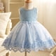 thumbnail image 2 of Vestido de novia de estilo coreano para niños, vestido de princesa, chaleco de niña, vestido de malla, vestido de actuación con flores para niños, 2 of 6