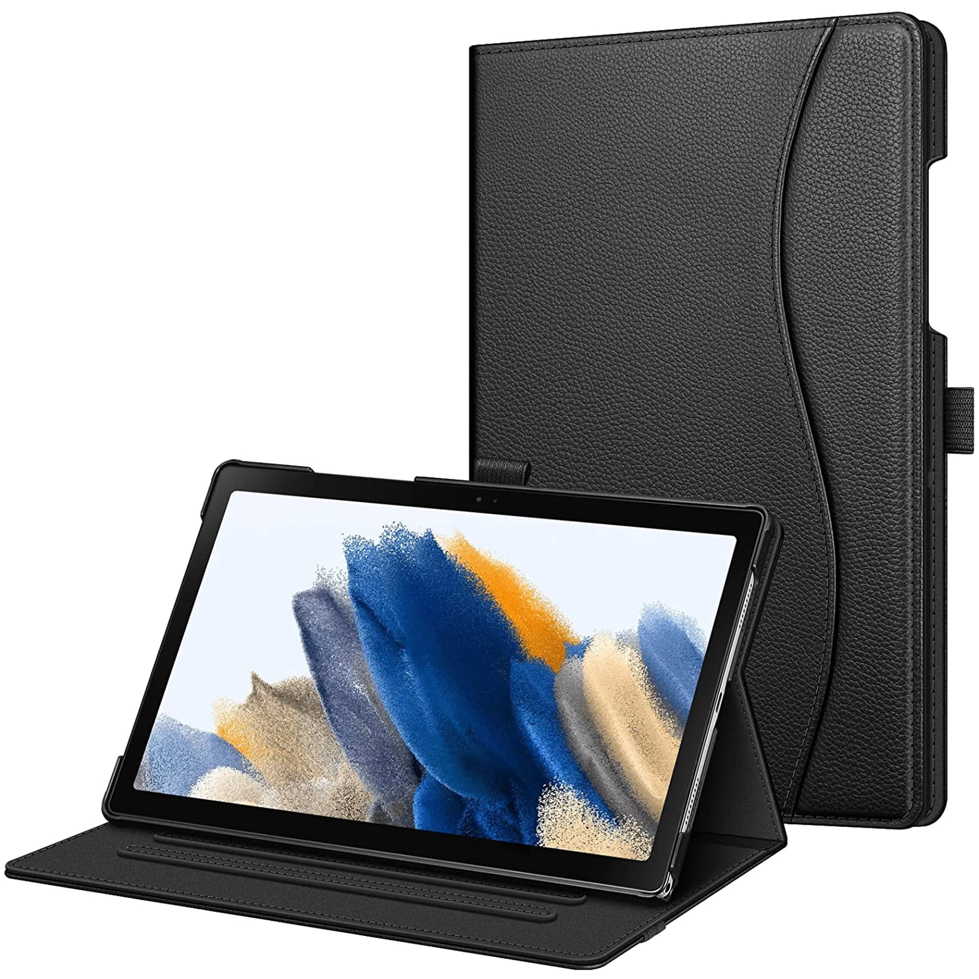 Fintie Case for Samsung Galaxy Tab A8 10.5 inch Tablet 2022, Model SM-X200/X205/X207, Multi-Angle Viewing Stand Cover Auto Wake/Sleep with Pocket, Black