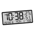 thumbnail image 2 of Reloj de Escritorio Macarena Despertador Digital Pantalla LCD Grande Negro, 2 of 8