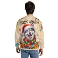 thumbnail image 5 of Merry Christmas Santa Siberian Husky Scarf Twinkling Lights Xmas Holiday All Over Print 3D Sweatshirt Unisex Merch Husky Dog Lover Gifts - 00022, 5 of 6