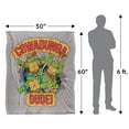thumbnail image 5 of TMNT Blanket, 50"x60" Cowabunga Dude Silky Touch Sherpa Back Super Soft Throw Blanket, 5 of 5