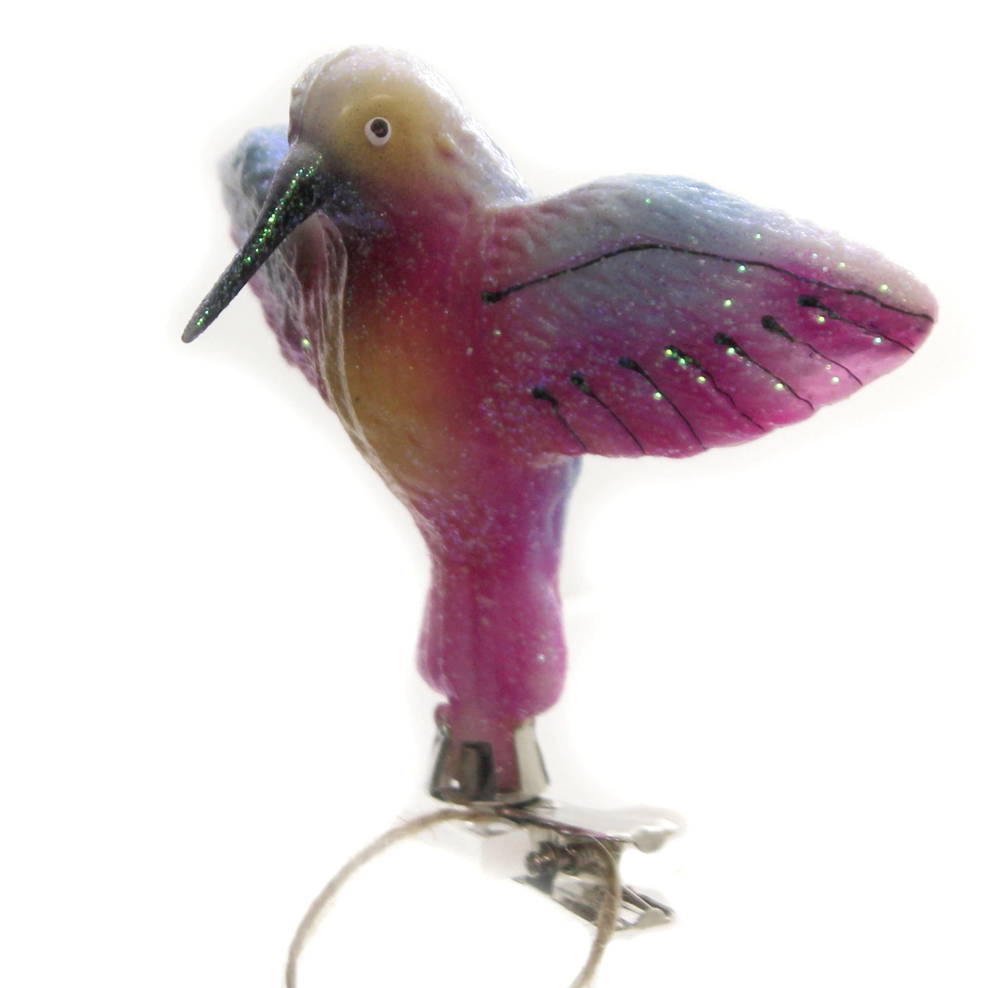 Holiday Ornaments Hummingbird ClipOn. Flutter Smallest Go3114 Blue