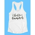 thumbnail image 3 of Hello Summer  Design. Tank Women -Image by Shutterstock, Female Large, 3 of 4