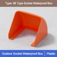 thumbnail image 6 of New 86 Type Rainproof Cover Box Protection Socket Switch Protective Cover Outdoor Socket Waterproof Box Electric Plug Rainproof Cover TRANSPARENT, 6 of 8