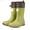 Green, variant on Outdoor Rain Boots For Men Women Hiking Camping Adventure Slip Comfortable Mid High Calf Rubber Boots Toddler Girl Boots Size 9.5