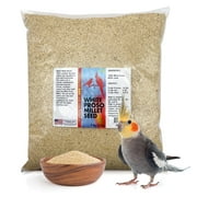 Morning Bird White Proso Millet Bird Seed Bag 9 lbs – Healthy & Nutritious Bird Food is ideal for Seed Eating Birds - Parakeets, Finches, Cockatiels