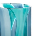 thumbnail image 2 of Home Decorative Blue Swirls Cylinder Glass Vase - 6.5 Inches, 2 of 5
