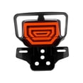 thumbnail image 1 of Miulika Motorcycle LED Tail Light with License Plate Bracket Integrated Turn s for White Light, 1 of 7