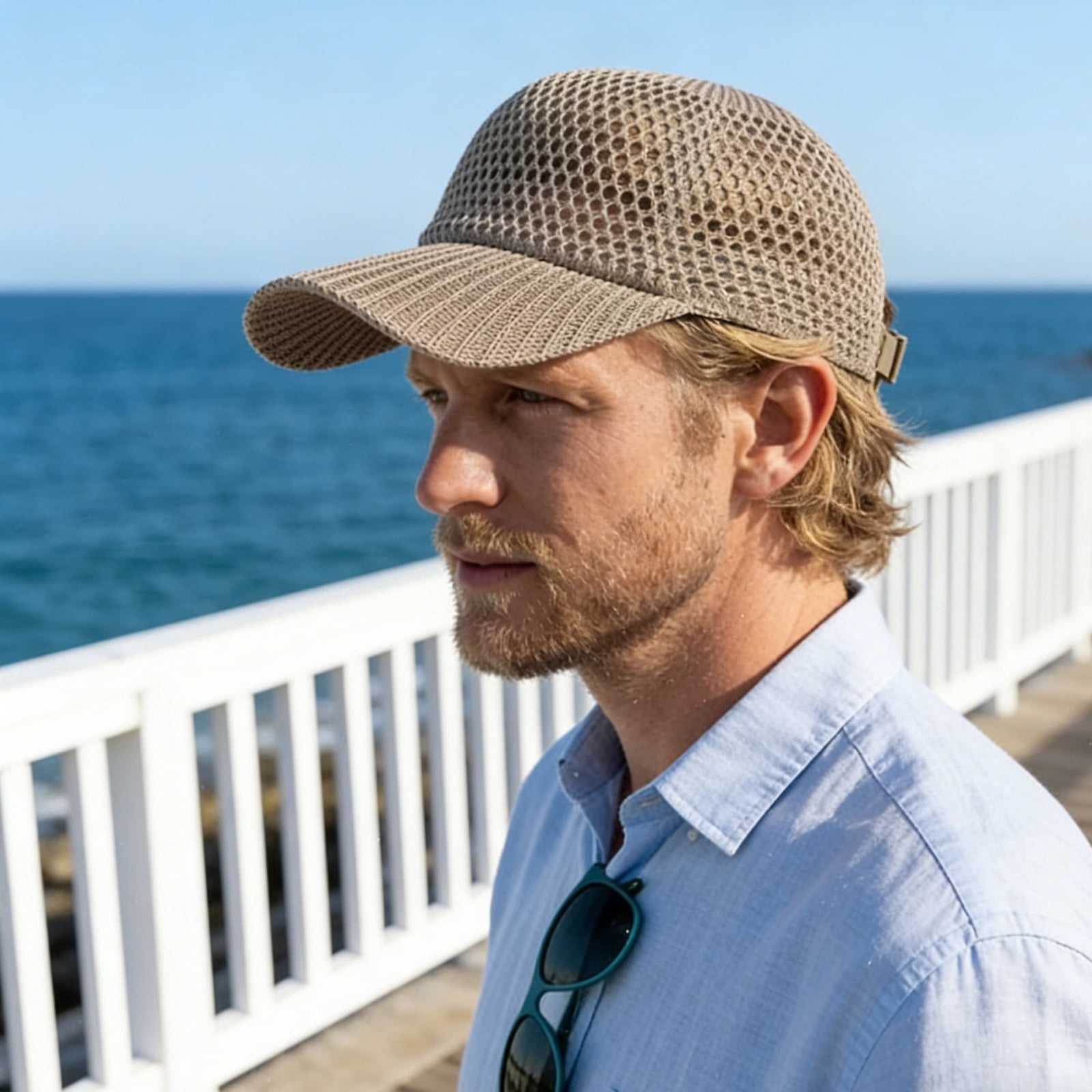 Crocheted Hat Drying Technology Breathable Mesh Design Sun Protections ...