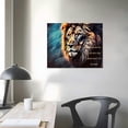 thumbnail image 3 of Nawypu Inspirational Quotes Lion Canvas Wall Art Animal Inspiring Poster Prints Picture Artwork Wall Decor for Office Man bedroom Living Room Home Decoration Framed, 3 of 4