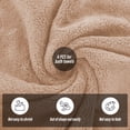 thumbnail image 4 of Juego de toallas de baño MOONQUEEN, paquete de 6 unidades, premium, de secado rápido, color marrón, 4 of 7