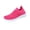 Hot Pink, variant on pwidon Sneakers for Women Easy Slip On Flyknit Breathable Hollow Mesh Walking Shoes Lightweight Cushioned Non Slip Outdoor Indoor Casual Footwear Light Blue 36