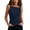 Navy, variant on jjayotai Asymmetrical Tank Tops for Women Summer Sleeveless Twist Straps Slim Fitted Ruched Tank Shirts Going out Top Resort Wear