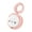 Pink, variant on Beige Silicone Pacifier Chain Cartoon Style Drop Proof Soft Highly Elastic Easy To Clean Baby Teether Accessory Beige