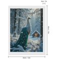 thumbnail image 2 of Diamond Art Kits for Adults - Winter Peacock Forest Scene 5d Diamond Painting for Adults, Diamond Art for Adults Beginners, Frameless Diamond Painting Kits for Adults for Home Wall Decor, 2 of 7