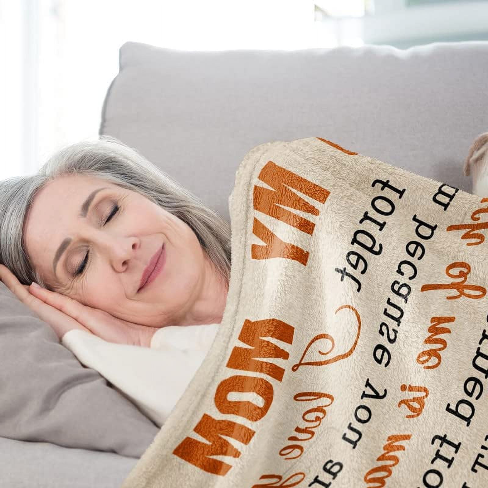 Gifts for Mom from Daughter, Mom Birthday Gifts from Daughter to My Mom Flannel Blanket Mothers Gifts for Mom from Daughters Christmas Birthday Presents for Mom Throw Blanket 60"*50"