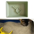 thumbnail image 2 of Caja de arena para gatos Zulema Bandeja de arena para gatos 39 cm x 30 cm x 10 cm Verde, 2 of 8