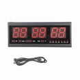 thumbnail image 2 of RELOJ GARM BATERY DE LA BATERÍA DEL TEMPORIZADOR DE PARED LED Digital Con temperatura del Calendario Rojo, 2 of 7