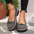 thumbnail image 5 of Bkhluea Women Knotted Platform Loafer Shoes Slip On Comfortable Footwear For Office Work Daily Casual Outdoor Activities, 5 of 7