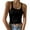 Black-Short, variant on Tank Tops for Women Ribbed Knit Sleeveless Tops Casual Camisoles Slim Fitted Basic Tank Tops