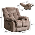 thumbnail image 5 of Clearance! Lift Chair Recliner with Remote Control, Black PU Leather Power Lift Recliner Chair for elderly, Heavy Duty Electric Lift Chair Recliners Sofa Lounge Chair for Living Room,330 lb Capacity, 5 of 8