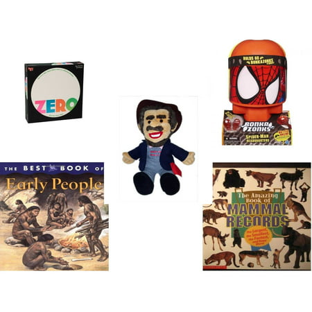 Children's Gift Bundle [5 Piece] -  Zero  - Bonkazonks Marvel Spider-Man Headquarters - BoxCar Willie Country Music Character Doll 16
