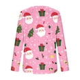 thumbnail image 4 of My Items Talove Long Sleeve Shirts for Women Funny Graphic Sweatshirt Fall Fashion Must Haves Crew Neck T-Shirts Womens Tops Casual 3/4 Sleeves Christmas Shirts, 4 of 5