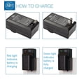 thumbnail image 4 of BM Premium 2 Pack of DMW-BLF19 Batteries and Battery Charger for Panasonic Lumix DC-G9, DC-GH5, DMC-GH3, DMC-GH3K, DMC-GH4, DMC-GH4K Digital Camera, 4 of 7