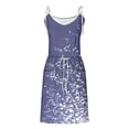 thumbnail image 5 of Summer Dresses Plus Size Summer Dresses Casual Women Dresses Womens Casual Printed V-neck Short Suspender Dress I Multicolor L, 5 of 5
