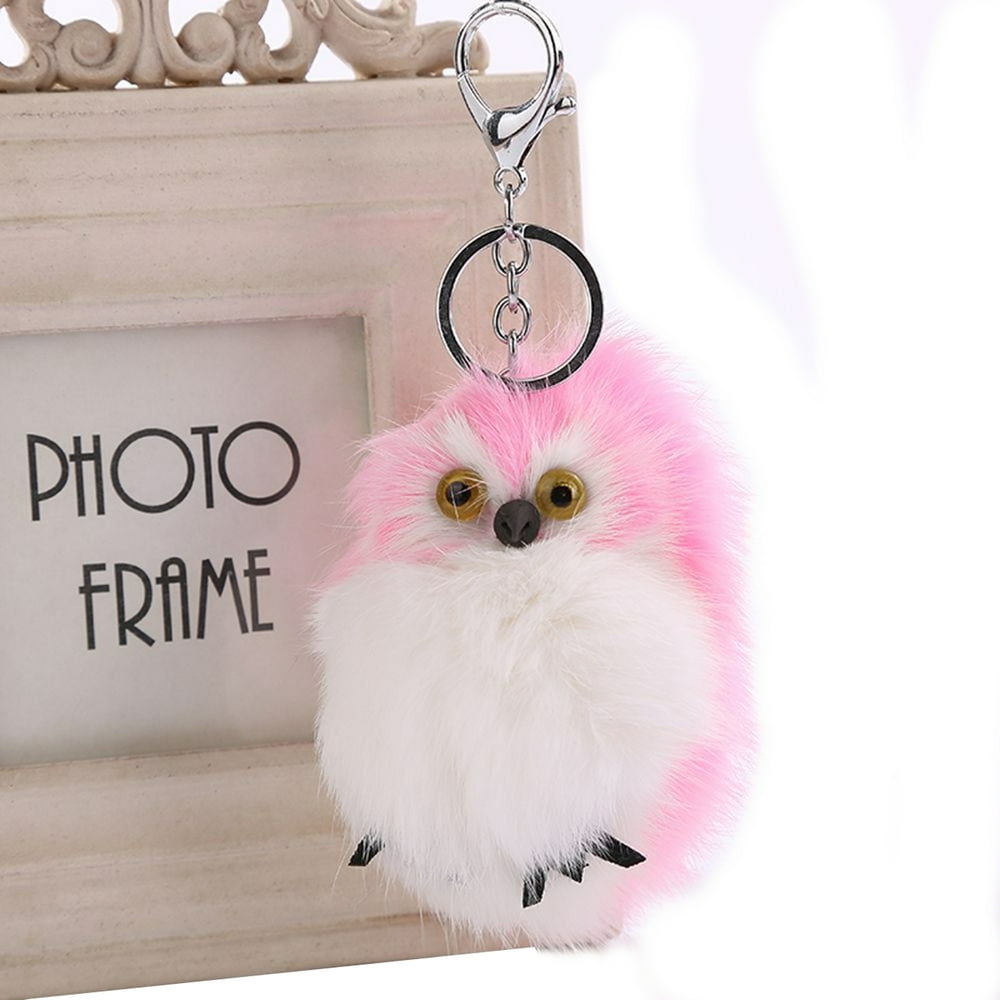 stuffed owl keychain