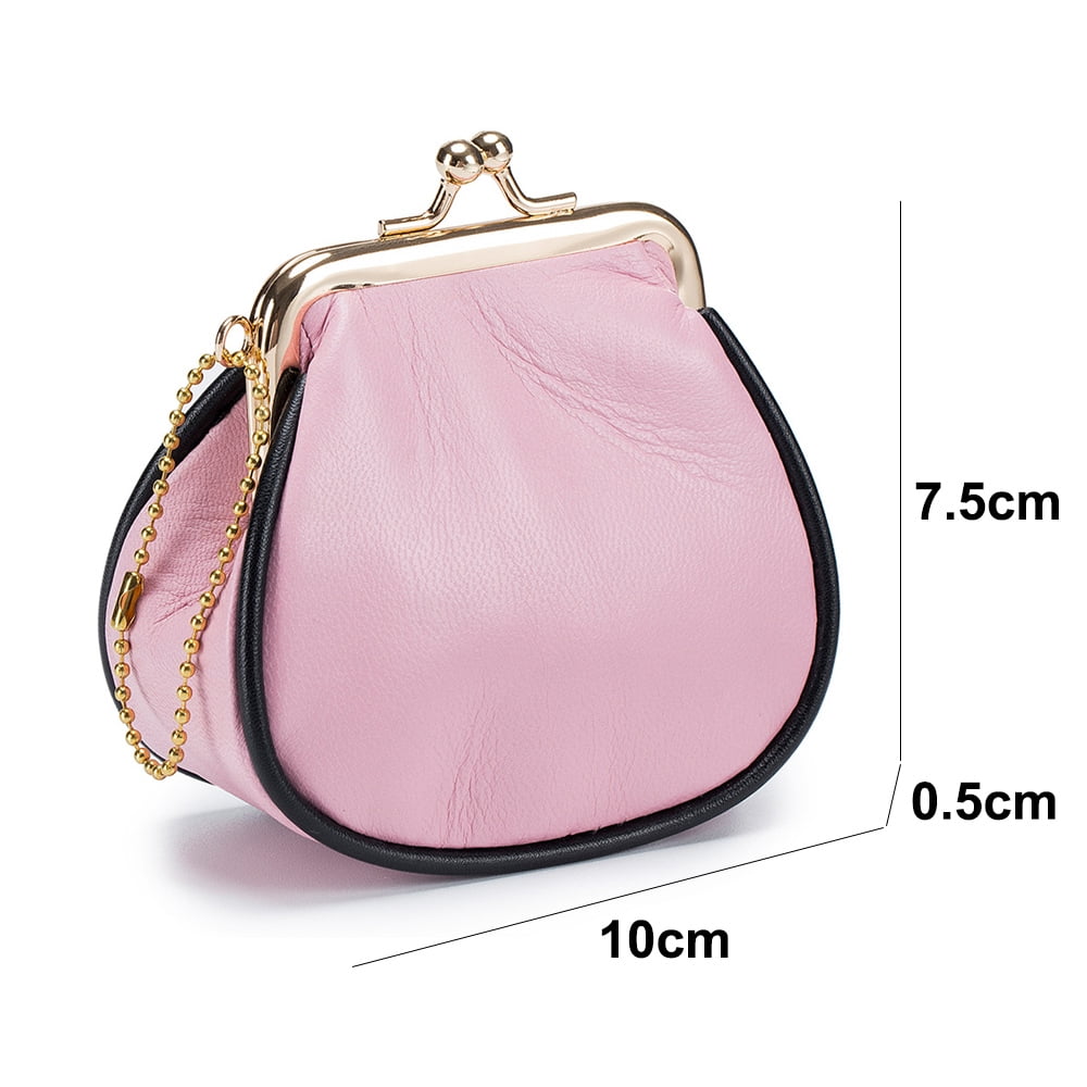 Kiss Lock Coin Purse Clasp Wallet Clutch Cream Pink Grapes Fruit Green  Yellow Gift for Women Gold Metal Frame Pouch Small Bag Joanyg Leaves 
