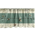 thumbnail image 5 of Ambesonne Bee Window Valance, Spring Farmhouse Bumblebee Art, 54" X 18", Grey Teal Eggshell Amber, 5 of 5