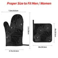thumbnail image 3 of Spider Web Silhouette Halloween 4Pcs Oven Mitts and Pot Holders Sets Oven Kitchen Gloves Hot Pads for Cooking BBQ Baking Grilling, 3 of 7