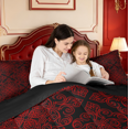 thumbnail image 4 of meiyoeat Bold Damask Queen Comforter Set For Men Women,Intricate Pattern Comforter Sets Queen,Red Black,Black Reversible,3-Piece,1 Comforter and 2 Pillowcases, 4 of 7