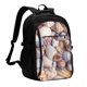 thumbnail image 1 of Balery Sea Shells Mochila con carga USB para hombre y mujer - Mochila impermeable y antirrobo para laptop con puerto USB para viajes, trabajo, 1 of 7