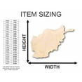 thumbnail image 2 of Unfinished Wood Afghanistan Shape - Country - Craft - up to 46" DIY 12" / 1/4", 2 of 3