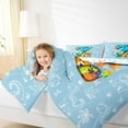 thumbnail image 4 of Feelyou Cartoon Dinosaur Full Size Comforter Sets for Boys, Initial Letter Z Bedding Comforter Set, Cartoon Theme Reversible Bedding Sets, Microfiber Bedroom Decor, 3-Piece, 4 of 8