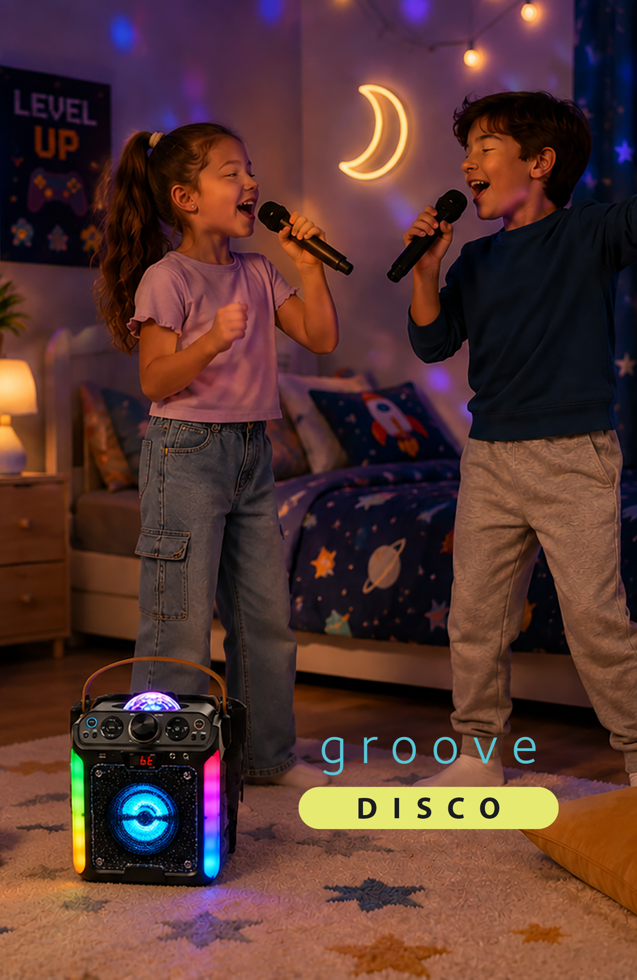 Singing Machine Groove Disco Bluetooth Karaoke Machine photo 8