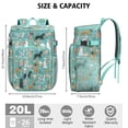 thumbnail image 3 of Travel Cooler Bag - Dog Pattern with Floral Background Camping Beer Cooler Backpack with Bottle Opener- Waterproof Insulated Picnic Backpacks - Cooler Bag for Beach, 3 of 6